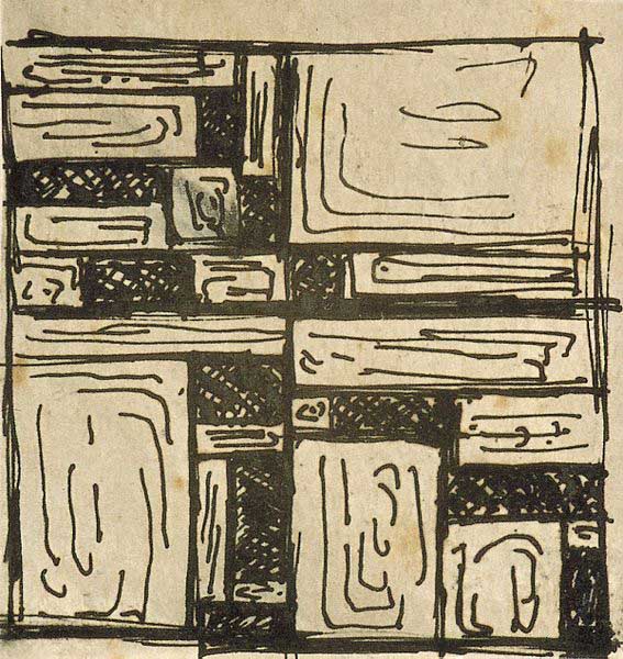 Theo van Doesburg Study for Stained-Glass Composition III